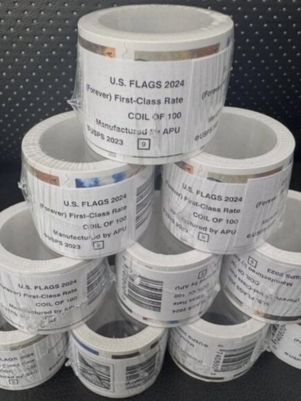 2024 (10) ROLLS POSTAGE (1000)US FOREVER STAMPS Flags USPS Collectible